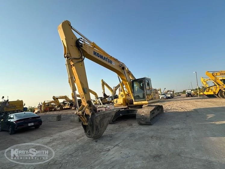 Used Komatsu Excavator in yard